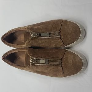 Frye Suede Tan Fashion Women's Sneakers 8.5M